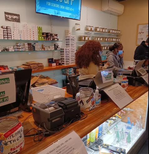 Inside Zen Leaf cannabis store